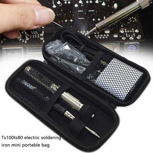 Electric Screwdriver Waterproof Storage Organizer for MINI TS100 TS80 / ES120 ES121 Electric Screwdriver Set, Portable EVA iron Carry Cse,17.5 x 7...