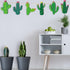 24 Pcs Cactus Cutouts Wooden Ornaments Summer Themed Party Banner DIY Cactus Green Decoration Hanging Embellishments Fiesta Party Decoration for M...