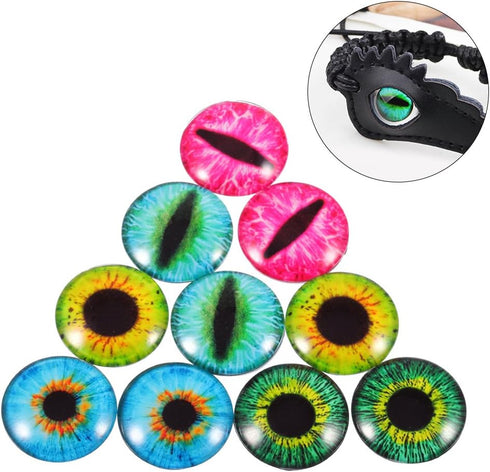 HAUTOCO 60 Pieces Glass Dome Cabochons Clear Round Cabochons Tiles, Non-calibrated Round 1 inch/25mm for Cameo Pendants Photo Jewelry Necklaces...