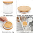Oui Yogurt Jar Lids, Oui Yogurt Bamboo Jar Lids Set, Wooden Lids for Oui Yogurt Jars, Oui Yogurt Jars Lids with Silicone Sealing Rings, Cookie Gla...