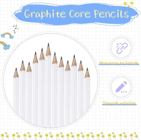Zonon 48 Pieces Golf Pencils Half Pencils with Eraser Wedding Mini Pencils Short Small Pencils for Kids Bridal Shower School Office Writing Drawin...