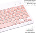 Ultra-Slim Bluetooth Keyboard Portable Mini Wireless Keyboard Rechargeable for Apple iPad iPhone Samsung Tablet Phone Smartphone iOS Android Windo...
