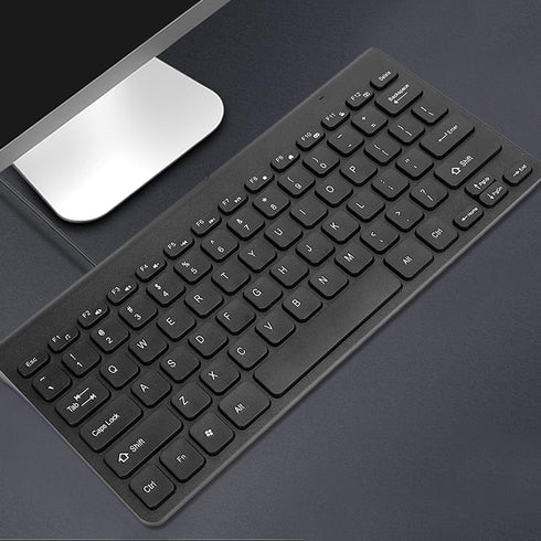 Wired Keyboard and Mouse, Ultra-Thin USB Keyboard Optical Mouse Mice Set ComboFull Size Wire Corded Keyboard Mouse Combo Set with Number Pad for L...