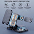 Wireless Charging Station, 3 in 1 Wireless Charger Stand, Foldable Wireless Charging Dock for iPhone14/13/12/11/Pro/Max/XS, Fast Charging Dock for...
