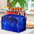 Toaster Cover 4 Slice Blue for Kitchen Galaxy Print Toaster Dust Cover, Washable & Waterproof for Kitchen Universal Size Microwave Oven Dustproof ...