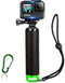 Waterproof Floating Hand Grip Compatible with GoPro Hero 12 11 10 9 8 7 6 5 4 3+ 2 1 Session Black Silver Camera Handler & Handle Mount Accessorie...