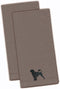 Caroline's Treasures BB3468GYTWE Portuguese Water Dog Gray Embroidered Towel Set of 2 Decorative Bathroom Guest Hand Towel for Hand, Face, Tea, Di...