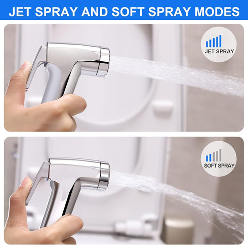 Bidet Sprayer for Toilet, Handheld Toilet Bidet Sprayer, Hand Held Bidet Sprayer for Toilet, Bathroom, Cloth Diaper, Toilet Jet Spray Set (2sets, ...