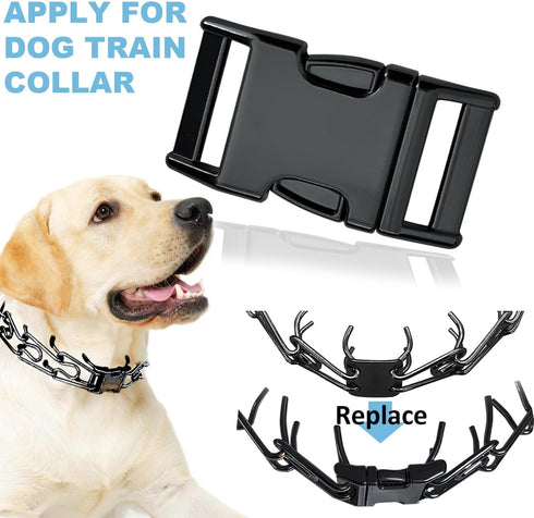 Dogs Collar Buckle for Herm. Sprenger Collar Extra Links, Fastener Stainless Steel Buckle for Small Medium Large Dogs Collar No Pull Dog Collar Fa...
