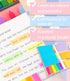 Sticky Notes Set, Sticky Notes Tabs, 410 Pack, Colored Divider Sticky Notes Pads, School Supplies, Office Supplies, Planner Sticky Notes, Sticky N...
