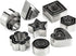 24 Piece Mini Cookie Cutter Set - Heart, Star, Flower, Geometric Shaped Assorted Sizes - Premium Stainless Steel Mini Biscuit Cutters, Fondant, Su...