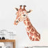 ROFARSO Lifelike Lovely Cute Giraffe Animal Vinyl Wall Stickers Removable Wall Decals Art Decorations Decor for Nursery Baby Bedroom Playroom Livi...