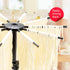 Cambom Foldable Pasta Drying Rack- Plastic Spaghetti Noodle Dryer with 10 Bar Handles Black...