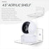 4.5" Small Baby Monitors & Speaker Wall Mount Shelf, Adhesive & Screw in, Also for Security Cameras, WiFi Routers, Decor, Plants, Photos, Kitchen,...