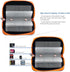 Memory Card Case - Carrying Case Suitable for Micro SD, Mini SD and 4X CF, Card Holder Bag Wallet for Media Storage Organization (Orange)...