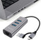 USB 3.0 Hub Ethernet, Aluminum USB C to Ethernet Adapter, 3 Port USB C Hub for Laptop, RJ45 LAN Adapter for 24 inch iMac 2021, New MacBook Pro/Air...