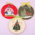 MeruniSkyBirds 3 Sets Embroidery Starter Kit with Christmas Pattern,Cross Stitch Set for Beginners, Full Range of Stamped Embroidery Kits with 3 E...