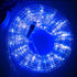 33ft LED Rope Lights, 110V 2 Wire Connectable Blue Rope Lights Outdoor, 240 LED Waterproof Blue Rope Christmas Lights for Deck, Patio, Pool, Campi...