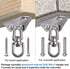 SELEWARE Stainless Steel Swing Hanger Heavy Duty Ceiling Swing Mount Free Swivel Swing Hook Swing Hardware Kit for Yoga Swing Hammock Chair Porch ...