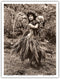 Hawaiian Hula Dancer Ipu (Gourd Drum) IV - Vintage B&W Photograph by Alan Houghton c.1960s - Master Art Print (Unframed) 9in x 12in...