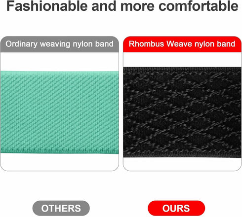 Swhatty Stretchy Nylon Solo Loop Bands Compatible with Apple Watch 38mm/40mm/41mm/42mm for Series 10, Adjustable Braided Sport Elastics Women Men ...