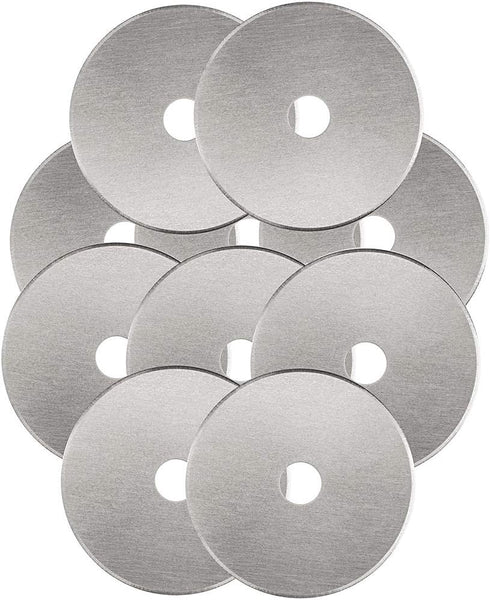 Rotary Cutter Blades 45mm 10 Pack by KISSWILL, Fits Fiskars, Olfa, Martelli, Dremel, Truecut, DAFA Rotary Cutter Replacement for Quilting Scrapboo...