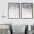 Gray White Abstract Art Blush Pink Canvas Painting for Bedroom Decor Gray Canvas Prints Abstract Gray Wall Art for Living Room Office Wall Decor A...