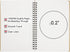 EUSOAR Hard Cover Spiral Notebook, A5 3Pack 5.5"x8.3" 120 Pages Graph Spiral Notebook Journals, Wirebound Journal Sketch Notebook for Math and Sci...