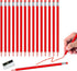 25pcs Checking Pencils advertising pencil Erasable Pre-Sharpened #2 HB with Eraser (Red)...