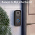 No-Drilling Door Mount for Blink Video Doorbell, Adhesive Doorbell Mount Bracket, Accessories for Blink Doorbell Home Security System?Black?...