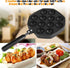 Home 12 Cavity Octopus Grilling Pan, Kitchen Non Stick Pancake Maker, Professional Baking, Suitable for Takoyaki, Round Pancakes, Dessert Cakes...