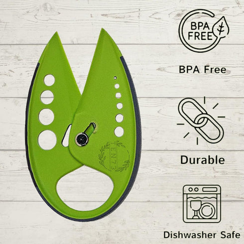 Herb Stripper, Herb Cutter, 10 holes Kitchen Herbs Leaf Stripping Tool, Adjustable and Lockable Cutter Blade, Peeler for Kale, Collard Greens, Thy...