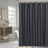 AooHome Fabric Shower Curtain 48 Width x 72 Height Inch, Solid Color Bath Curtain with Hooks for Hotel, Water Repellent, Dark Grey...