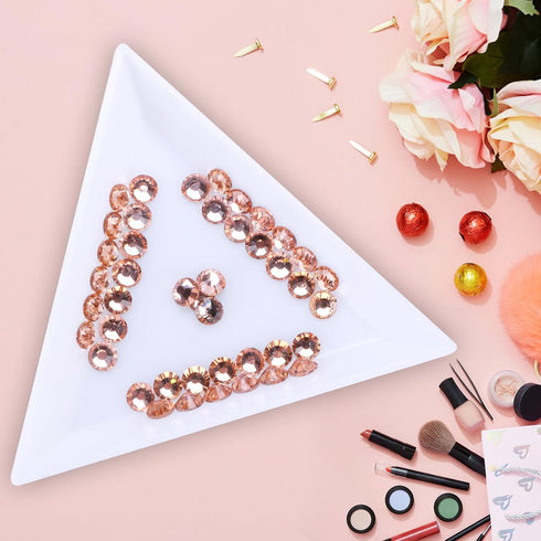 Jollin Glue Fix Crystal Flatback Rhinestones Glass Diamantes Gems for Crafting Nail Art Crafts Decorations Clothes Shoes 4.8mm (ss20 576pcs, Champ...
