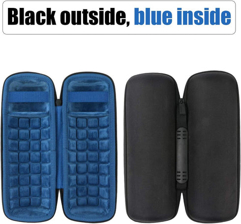 co2CREA Hard Travel Case Replacement for JBL Flip 6 FLIP 5 Waterproof Portable Bluetooth Speaker (Black Case + Inside Blue)...
