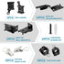 KOLAKO Curtain Track Accessories for Flexible Bendable Curved Curtain Track Ceiling Wall Mount Black Sliding Drop Curtain Track Hardware Set – Cur...