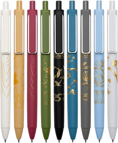 Linbsunne Gel Pens 0.7mm Black Ink Pens for Office Fine Point Pens Smooth Writing Work Pen (9-count)...