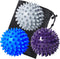 Benvo Spiky Massage Balls Pack of 3 Muscle Roller Lacrosse Balls for Plantar Fasciitis Back Shoulder Pain Relief Foot Muscles, Trigger Point Yoga,...