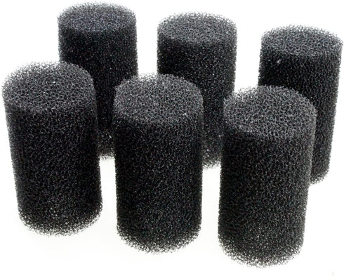 AQUANEAT 6-Pack Pre-Filter Sponge for Aquarium Shrimp Fry Fish Tank Filter 0.8” Intake, Replacement Foam Cover...