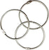 3Inch (12 Pack) Loose Leaf Binder Rings, Nickel Plated Steel Binder Rings, Keychain Key Rings, Metal Book Rings, Silver, for School, Home, or Offi...