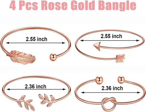 Hicarer Jewelry Set for Women Vertical Bar Necklace Jewelry Accessories Simple Bar Earrings Adjustable Cuff Bracelet...