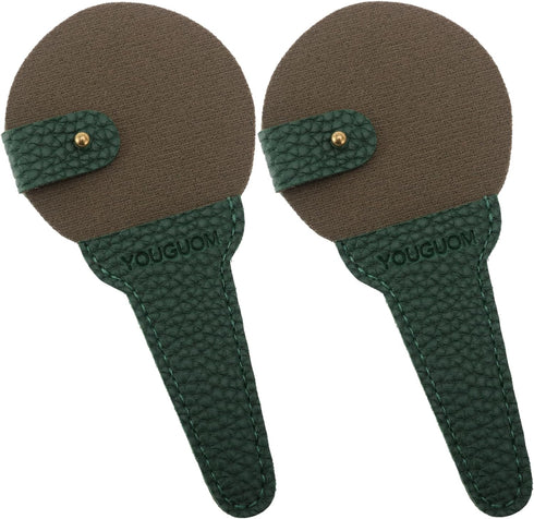 Embroidery Scissors Sheath Protector Craft Scissors Storage Cover Leather Case, 2Pieces Green...