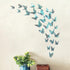 Cheerland Butterfly Wall Decor 3D Teal Room Stickers Removable Turquoise Butterflies Decals Mural Decorations for Girl Bedroom Home Cake Wedding B...