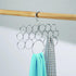 iDesign Axis Metal Loop Scarf Hanger, No Snag Closet Organization Storage Holder for Scarves, Men's Ties, Women's Shawls, Pashminas, Belts, Access...