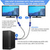 PASOW VGA Splitter Cable 1080P Dual VGA Monitor Y Cable 1 Male to 2 Female Adapter Cable Only for Screen Duplication - 1.5 Feet (No Screen Extensi...