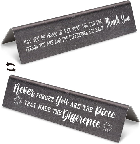 Funny Office Desk Novelty Nameplate for Coworker, Never Forget You are The Piece Nameplate Sign for Nurse Employee Going Away Appreciation Gifts, ...