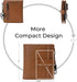 Alldaily Slim Keychain Wallet for Women, RFID Blocking Small Bifold Travel Credit Card Holder (Brown)...