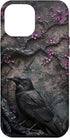 iPhone 13 Pro Max Gothic Raven - Dark Style Purple Floral Tree Flowers PC Case...