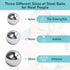 Breathing Exercise Device for Lungs, Breathing Trainer, Mucus Removal with 16/18/20 mm Stainless Steel Balls, White...