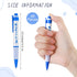 Aodaer 48 Pieces It's a Boy Baby Shower Ballpoint Pens Blue Retractable Gel Pen with Soft Grip Baby Shower Pens for Boy Comfortable Black Ink Pen ...